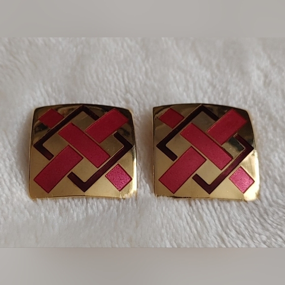 Vintage Signed Duri Earrings 80's - Picture 1 of 3